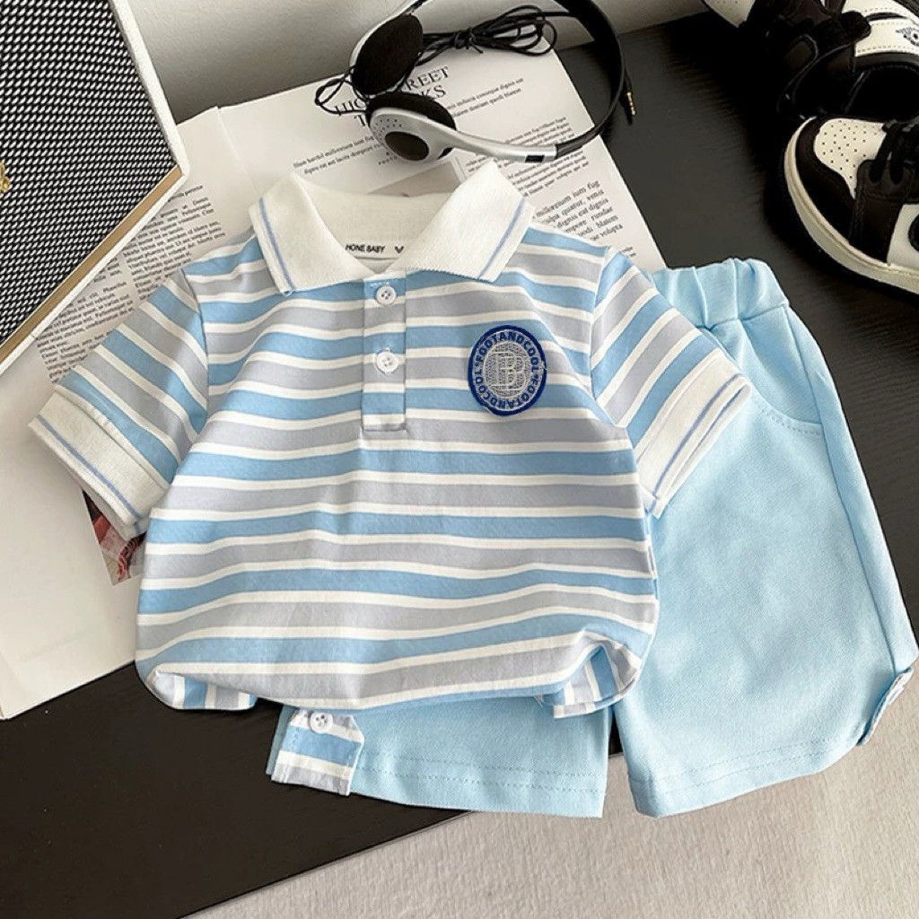Riko Babyblue Set | Setelan Anak Laki Laki | Baju Anak Laki Laki