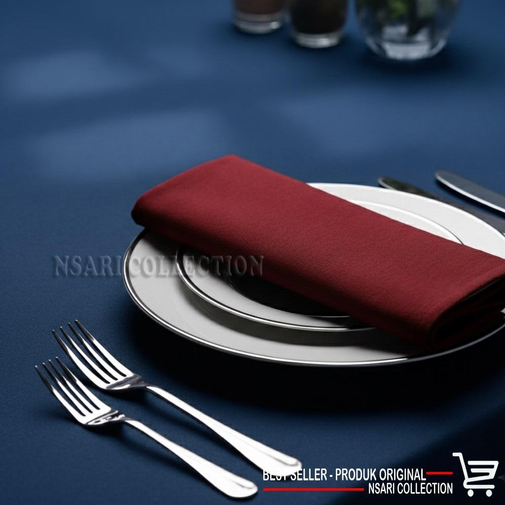 Napkin Serbet Piring Serbet Makanan Hotel Restoran Full Cotton Premium Produk Original