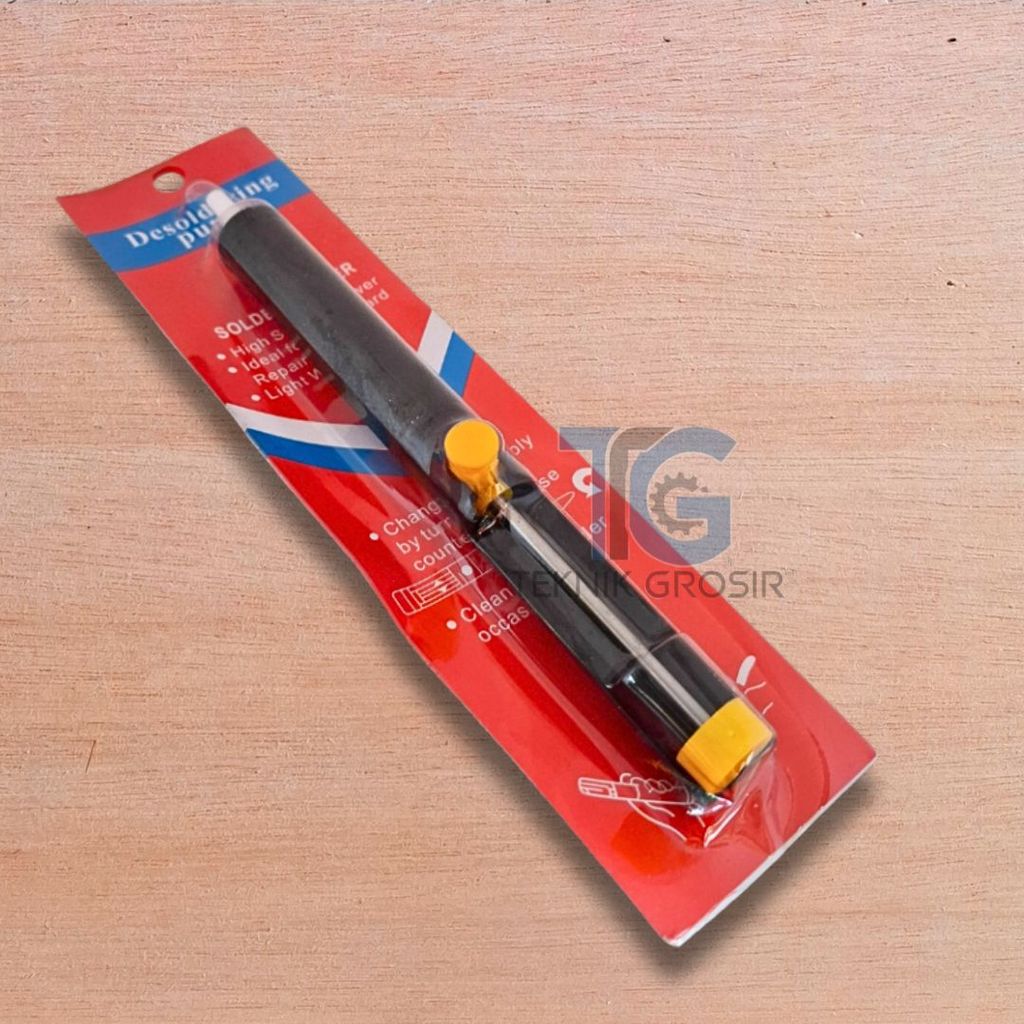 Atraktor Penyedot Timah Besi Hitam Desoldering Pump Manual Solder Removal