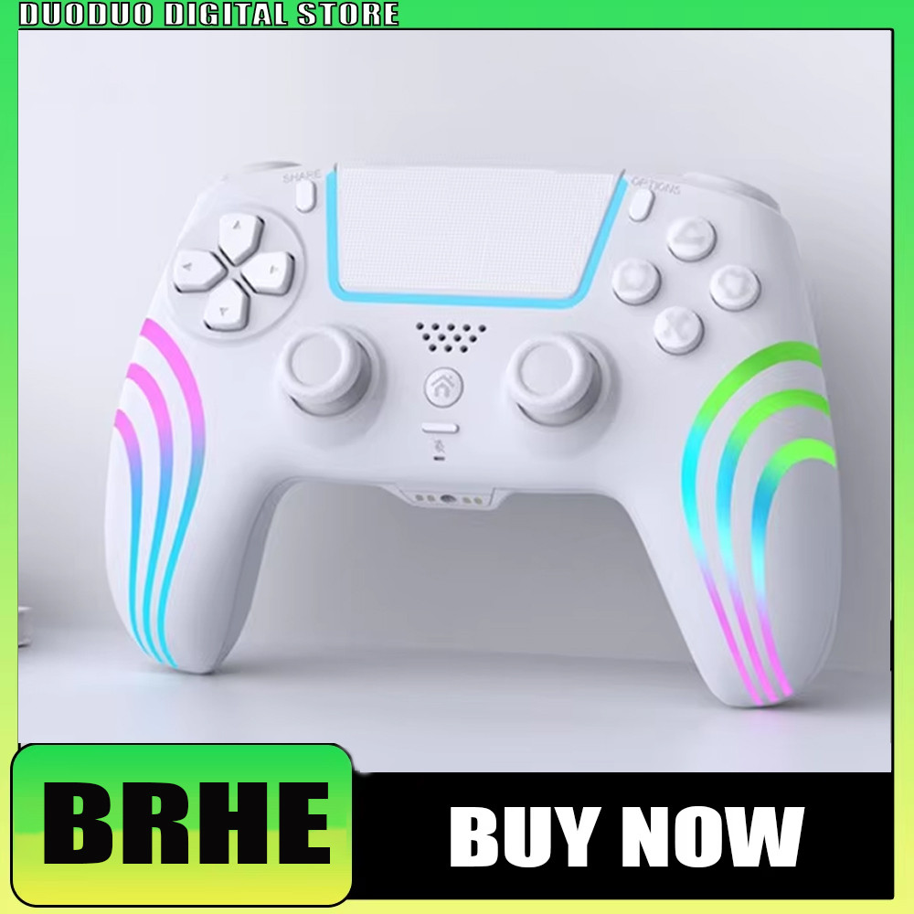 BRHE Game Bluetooth Controller Hall Rocker Vibrate Somatosensory PC  Controller For PS5 4 Steam Gami