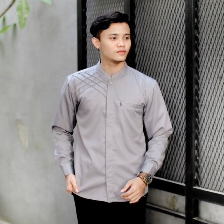 Baju Koko Pria El Rumi Dewasa Lengan Panjang  Murah