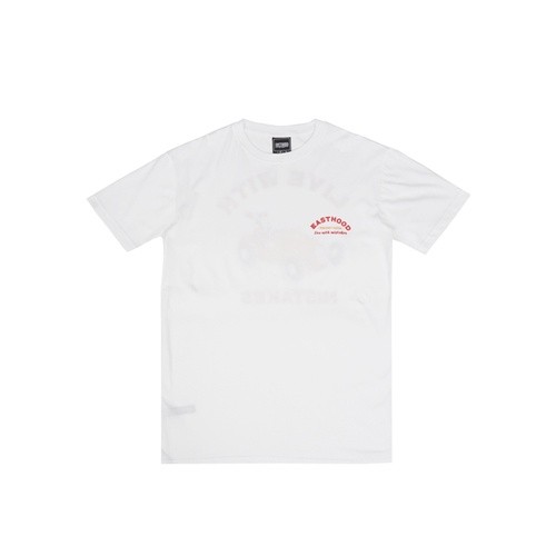 Easthood Racer Kaos Lengan Pendek Putih