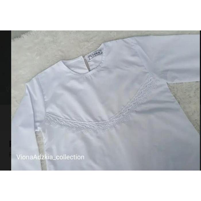 Promo BAJU MUSLIM ANAK KURUNG PADANG PUTIH PEREMPUAN / BAJU SANTRI USIA 9-11 - XL Terlaris