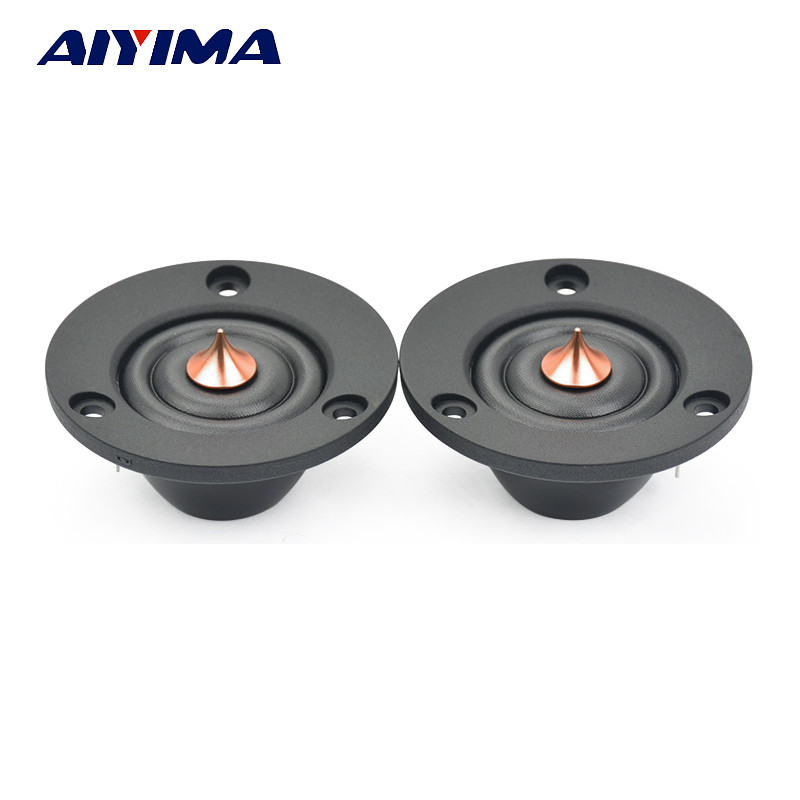 AIYIMA 2Pcs 2 Inch Tweeter Speaker 4 Ohm 6 Ohm 40W HIFI Silk Dome Treble Fever Auo Loudspeaker For Y