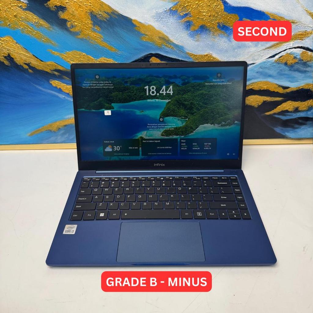 INFINIX INBOOK X2 I3 1005G1 4 GB (14") GRADE B - MINUS LAPTOP SECOND ORIGINAL SINAR MUTIARA CELL