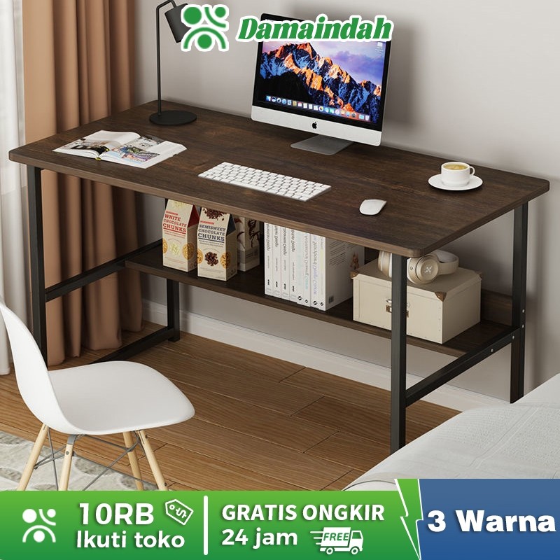 Damaindah Meja Belajar Kayu Set Kursi / Meja Belajar Minimalis  / Meja Kerja / Meja Komputer Minimal