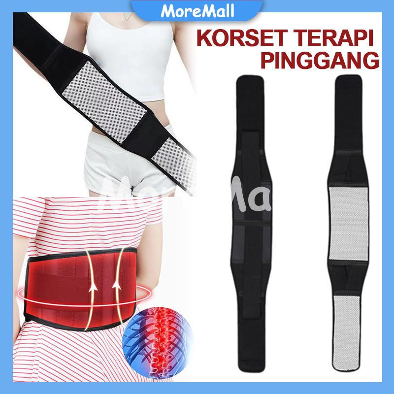 KORSET TERAPI SAKIT PINGGANG / Alat Terapi Pinggang Pegal Pemanas / Korset Magnetic