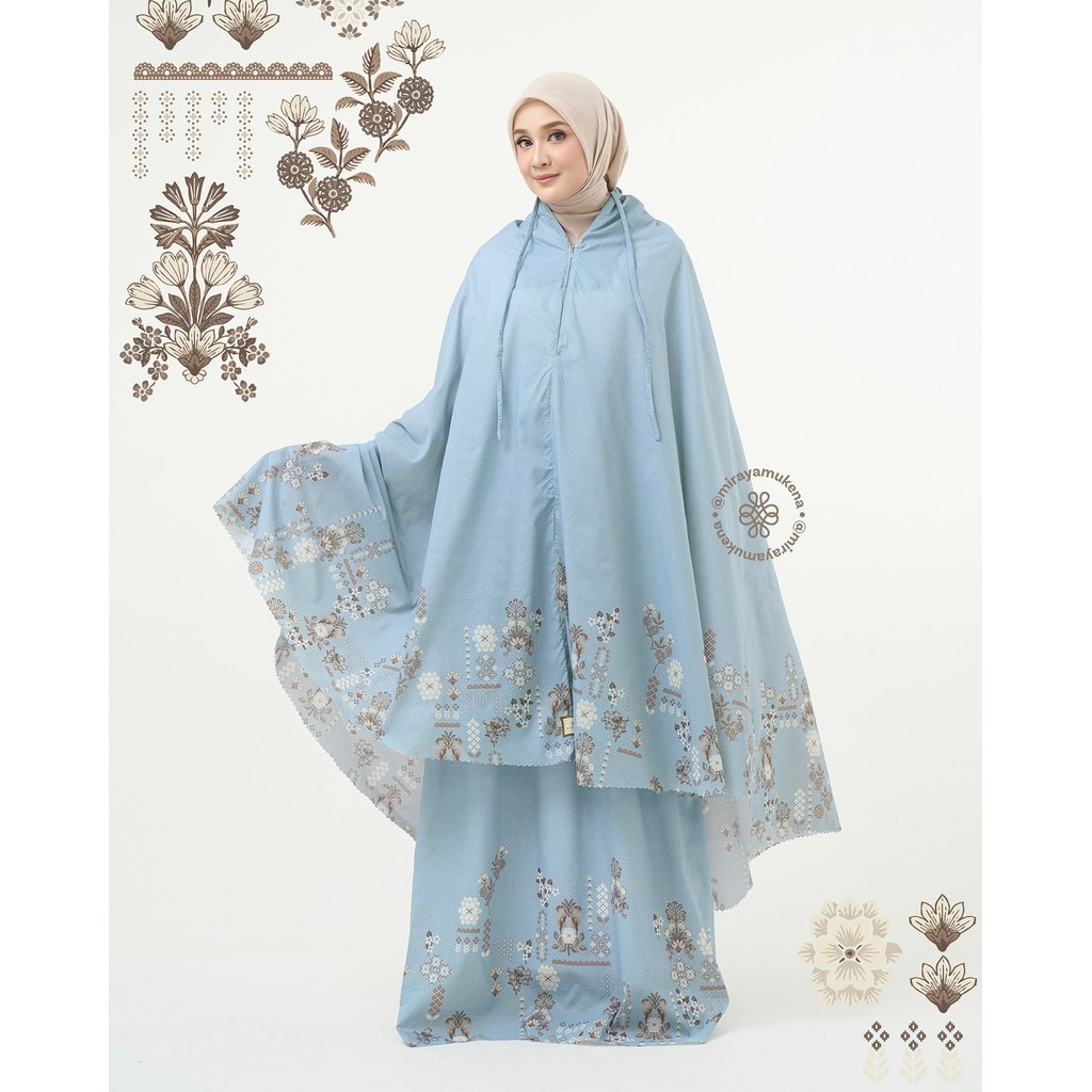 Mukena Compact Miraya Florette Sky