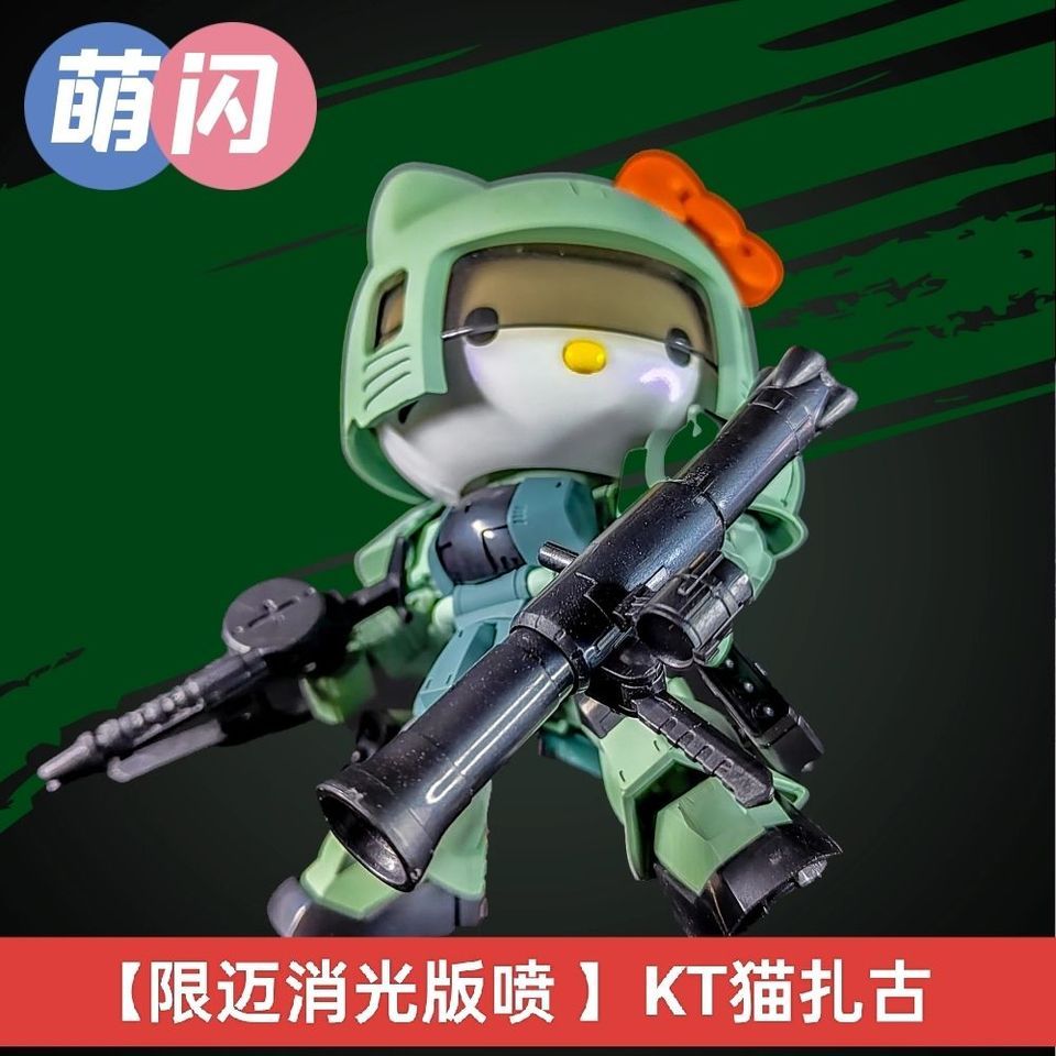 GUNDAM Animation Game Peripheral Toys Assembly SD RX-78 Zaku HelloKitty Anime Figures Action Movable