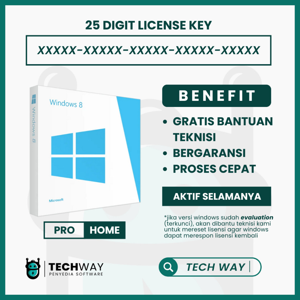Windows 8 Pro Professional / Home License Product Key Original Retail