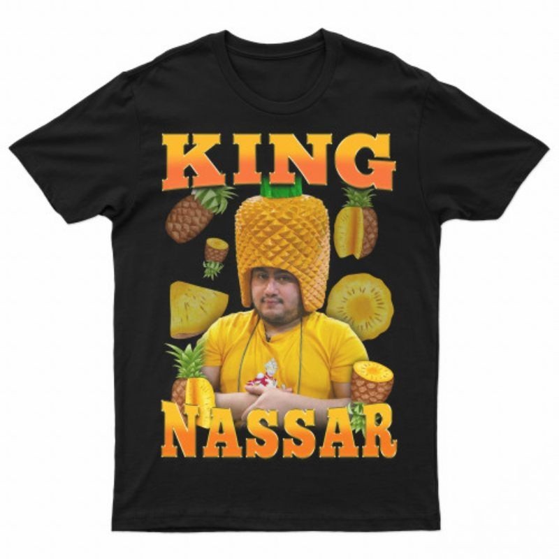 Ranberry Graphic t-shirt KAOS BAJU KING NASSAR NANAS T-SHIRT TOP DANGDUT RAP TEE pria wanita /Dewasa