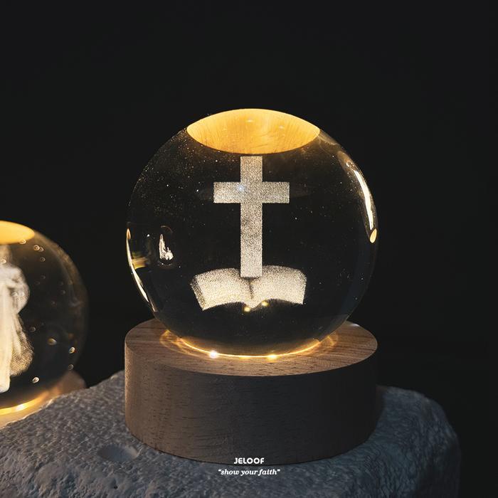 PROMO  Lampu Tidur Salib Yesus Rohani | Glow Lamp | JELOOF - Salib