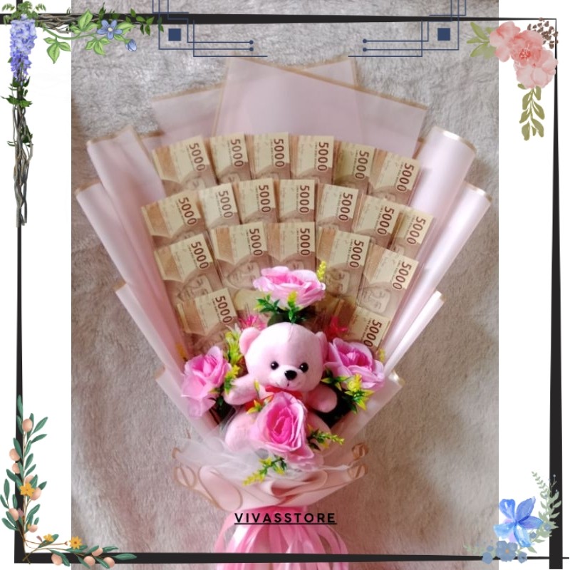 ( READY STOCK) BISA DIKIRIM HARI YG SAMA - Bucket uang asli bisa costum hadiah ultah,  aniversary, ,