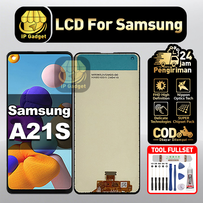 LCD Samsung A21S Fullset LCD HP Touchscreen Layar Sentuh Touch Screen COD
