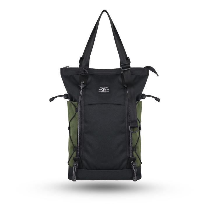 Tas Ransel TROYES TOTEPACK Backpack Totebag Tas Sekolah Tas Kecil Multifungsi Pria - Hitam