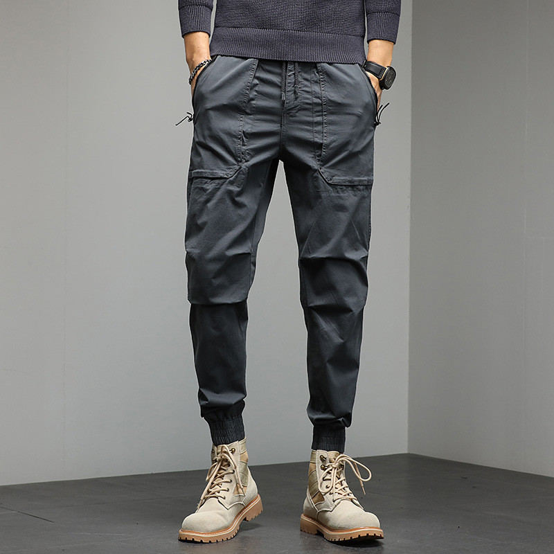 Celana Cargo Pria Celana Panjang Tipis Celana Jogger Olahraga Pakaian Pria