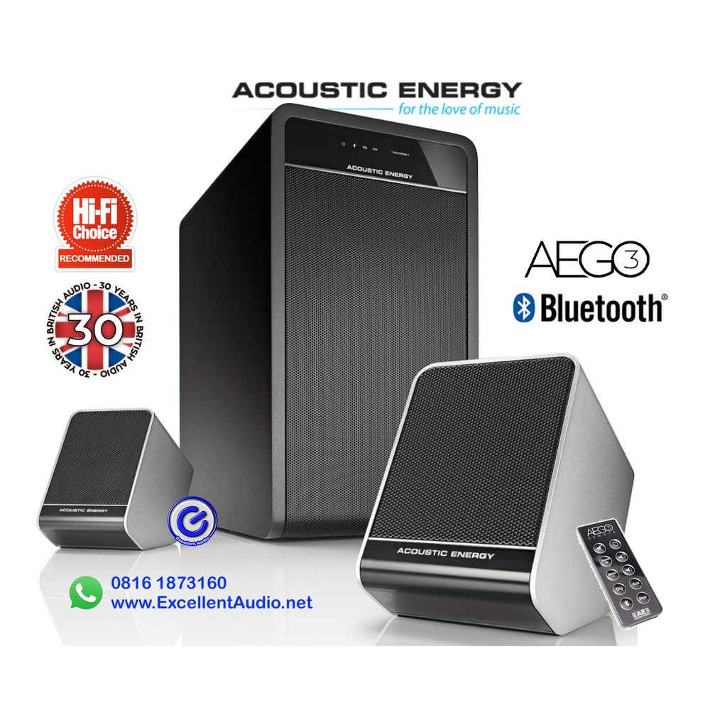 Acoustic Energy Aego3 satellite bluetooth speaker aktif wired subwoofer