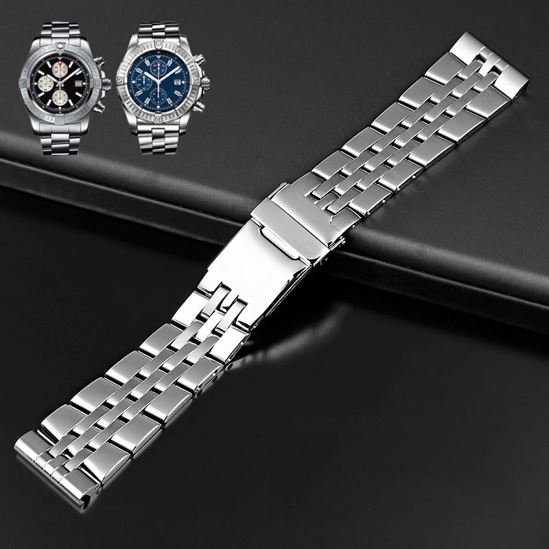 20mm 22mm 24mm Solid Stainless Steel For Breitling strap Watch Bands for AVENGER NAVITIMER SUPEROCEA