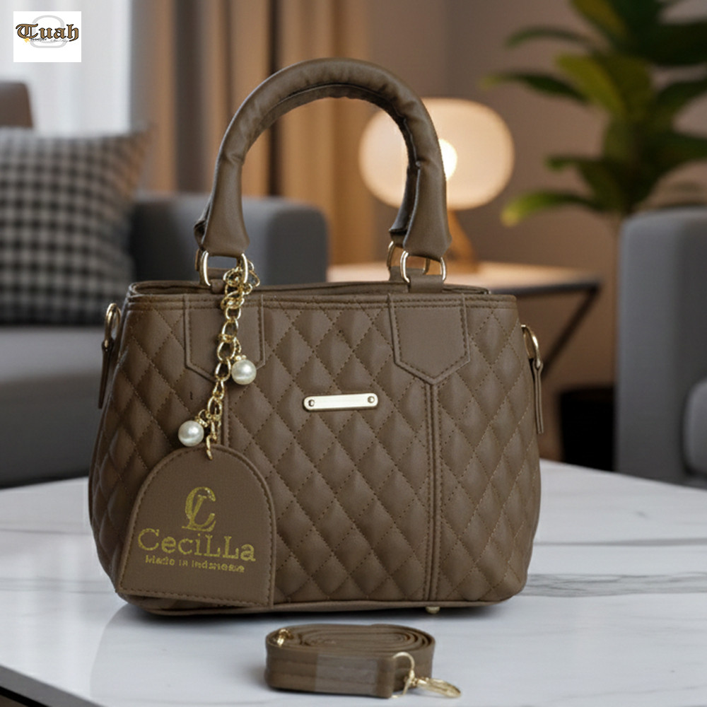 CECILLA_STORE Tas Selempang jinjing Wanita Bordir Alina IW 186c SlingBag Mini 2 Ruang Tas Mewah Tas 