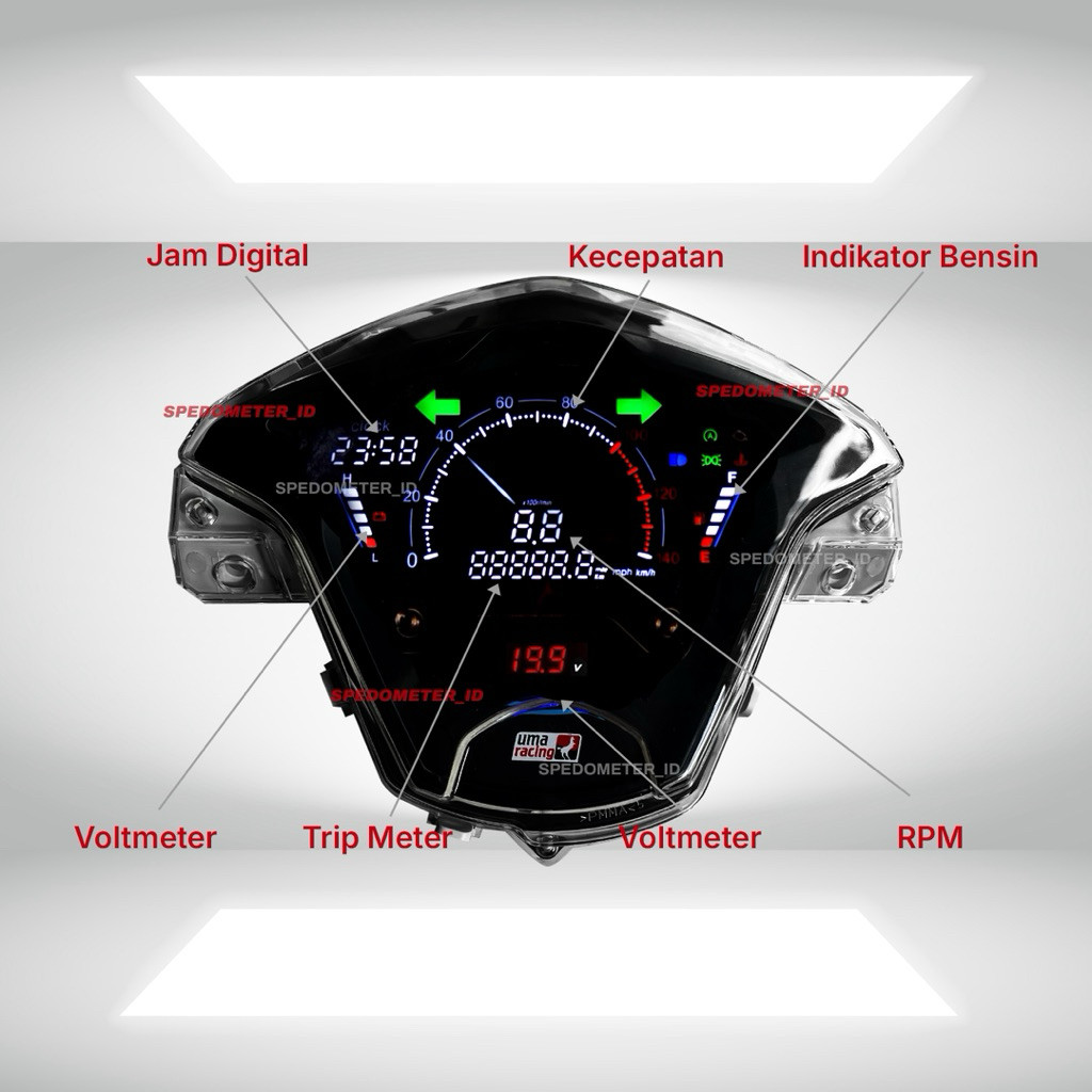 Spedometer Digital Beat Fi Starter Halus / Speedometer Digital Beat Starter Halus Tahun 2015-2016 PN