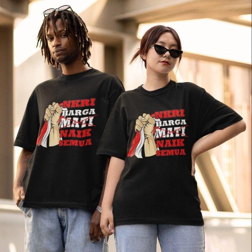 RY. collection   KAOS NKRI HARGA NAIK COTTON COMBED 24s (lebih tebal dari 30s) daya serap keringat t