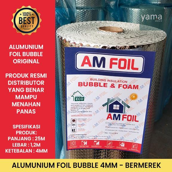 Bermerek Original Aluminium Foil Bubble 4mm Peredam panas - Foil Bubble 4mm