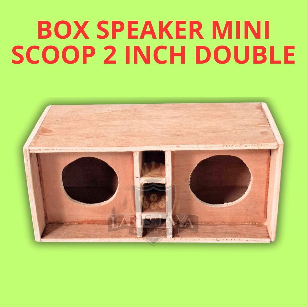 Box Speaker 2 Inch Mini Scoop Double Box Audio Kosongan
