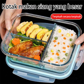 Kaca Tahan Panas MANGKOK, Bebas BPA, Aman Oven, Mudah Dibersihkan, Kotak Makan, Penyimpanan, Microwa