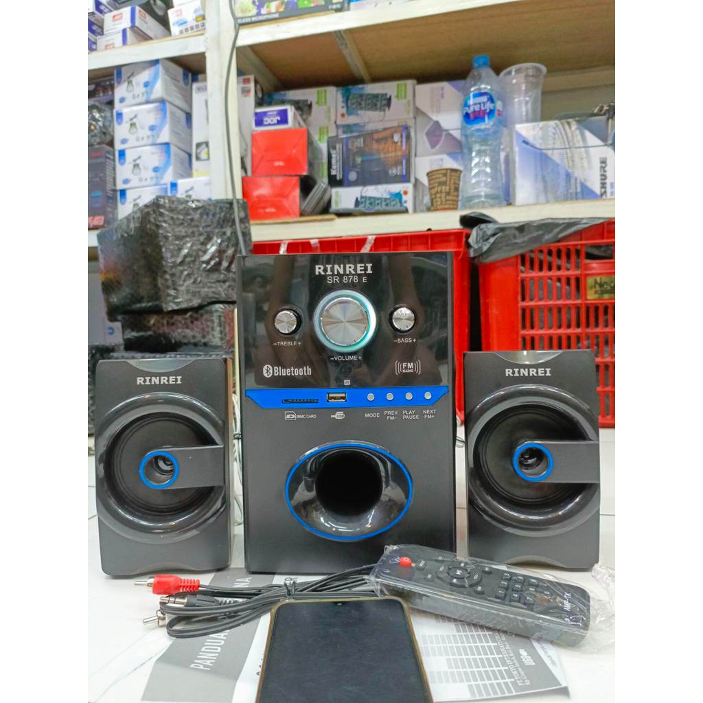 COD~Speaker Aktif RINREI SR 878 E/C / SR 878 N Audio Multimedia 2.1 Super Woofer Bluetooth Super Bas