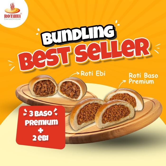 BUNDLING BEST SELLER 3 BASO AYAM PREMIUM 2 ROTI EBI PONTIANAK ROTIHUI