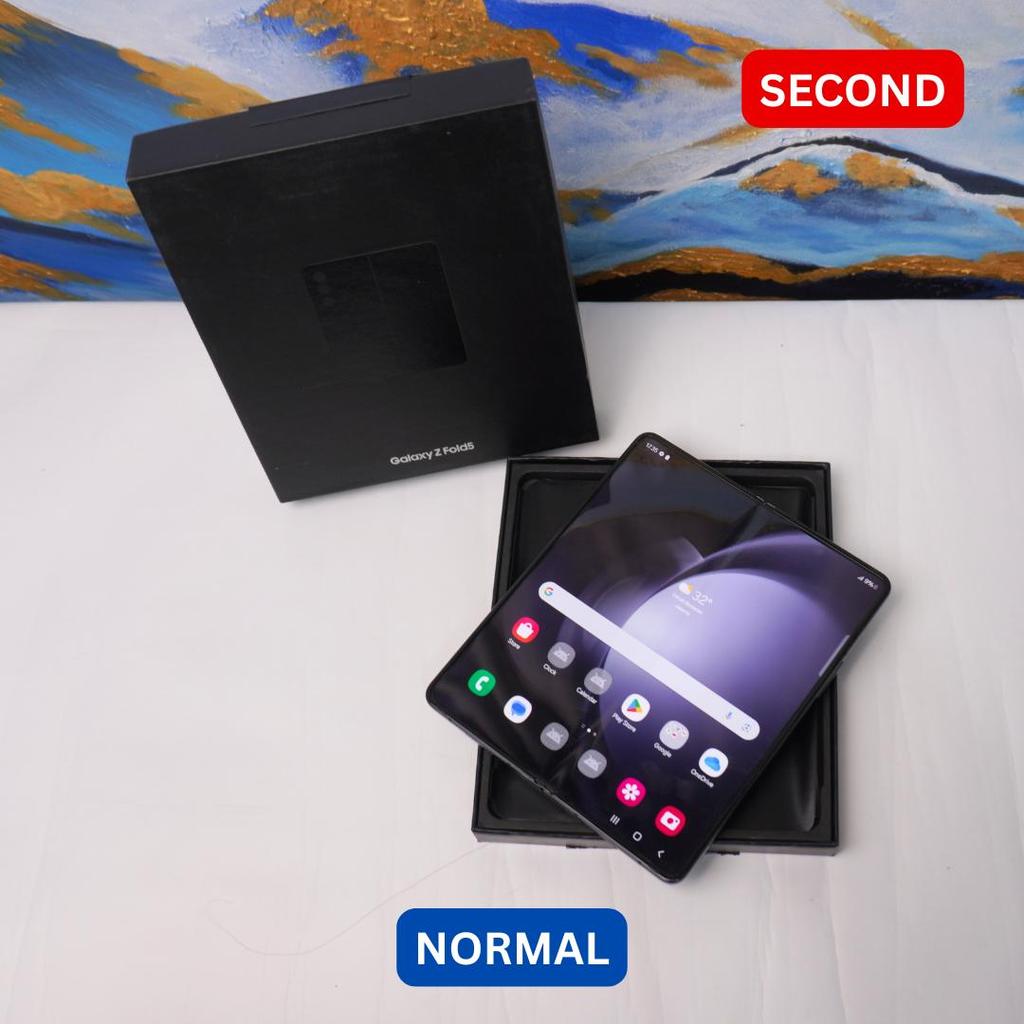 SAMSUNG Z FOLD 5 12/512 GB HP SECOND ORIGINAL SINAR MUTIARA CELLL