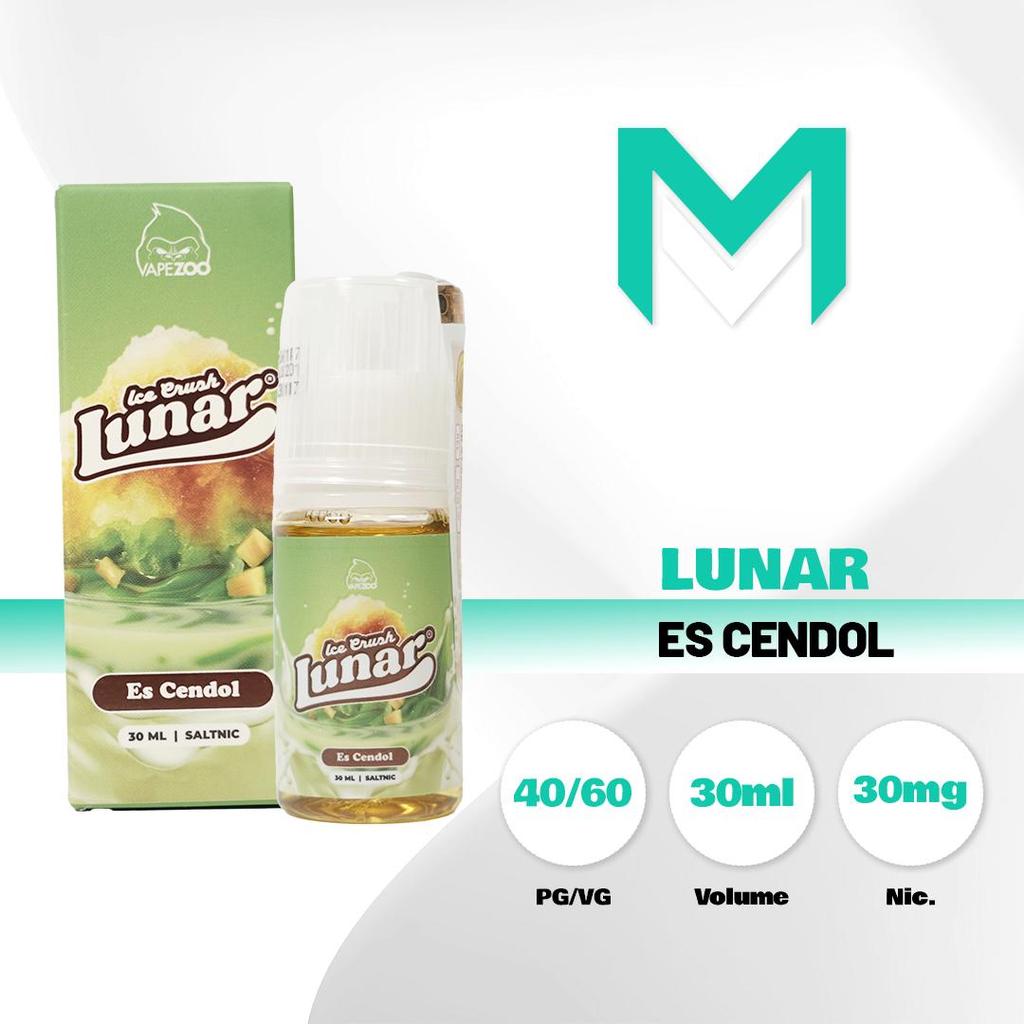 Liquid Vape Lunar Ice Crush Es Cendol Saltnic 30MG 30ML By Vape Zoo