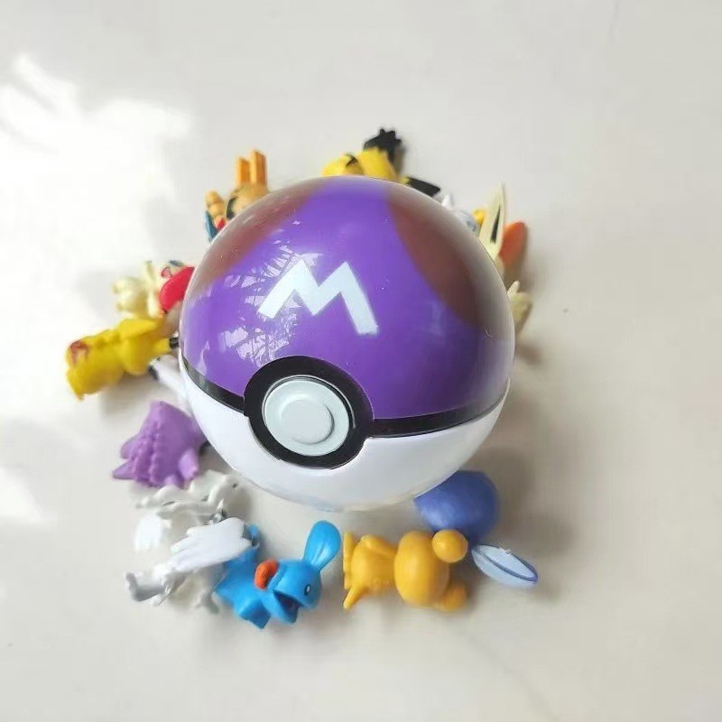 Boneka Bola Pokemon Kreatif Kartun Pokemon Saku Lucu Boneka Kecil Lucu Dua Dimensi
