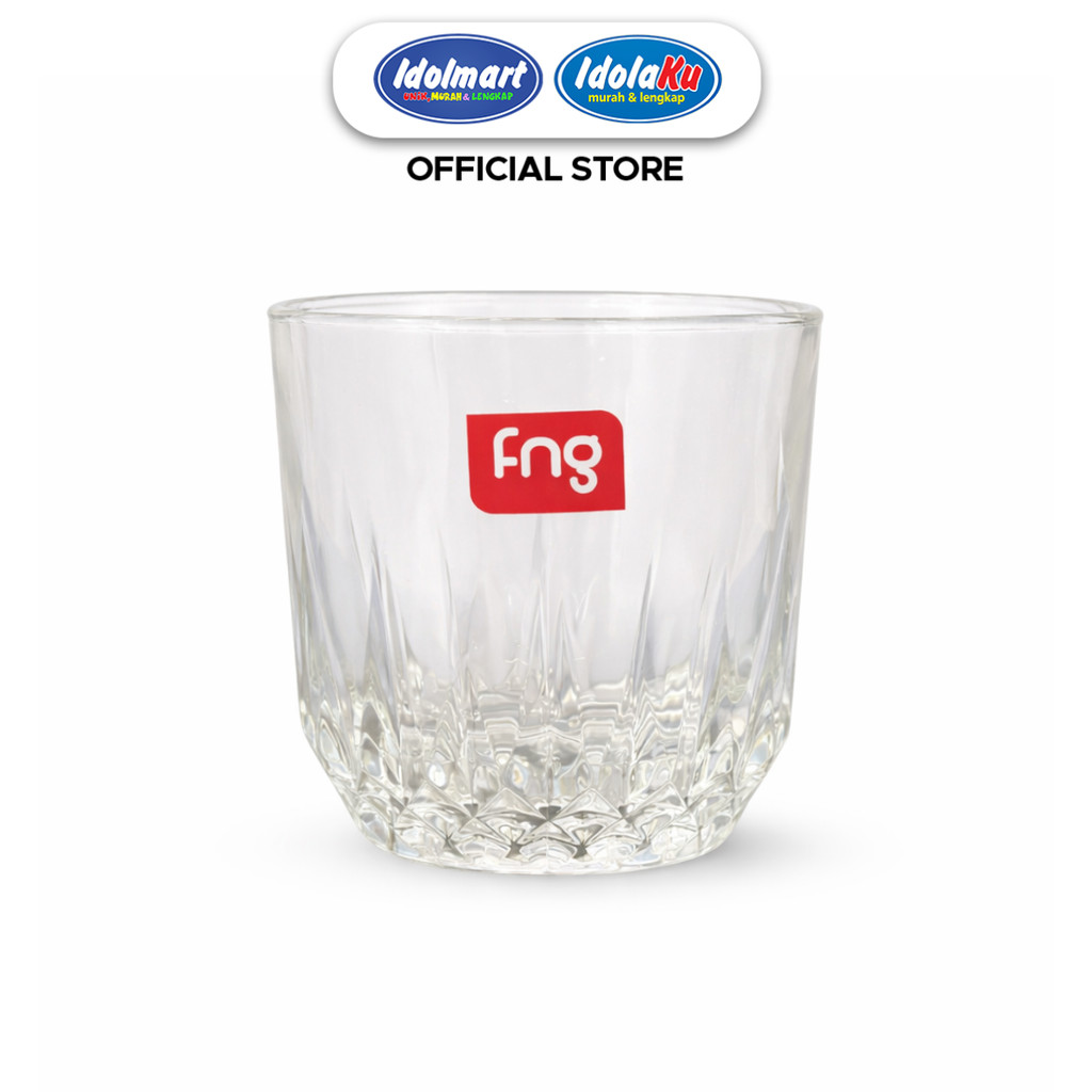 IDOLMART Gelas Caesar | Gelas Kaca Tebal Bening | Gelas Minum Serbaguna Kopi Teh Susu