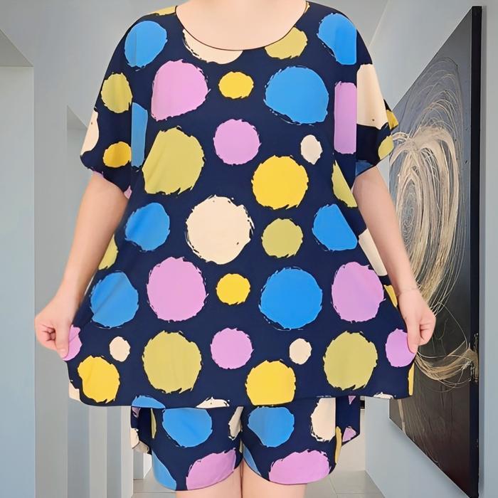 setelan baju tidur super jumbo wanita bahan rayon high quality - setelan 4, XXXXL