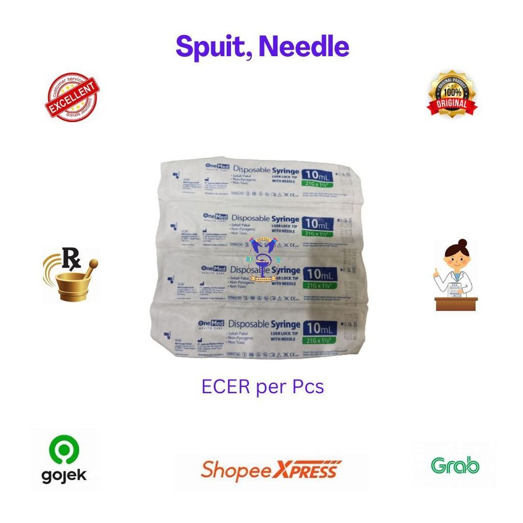 ONEMED SPUIT / SYRINGE 10ML(Bgv)