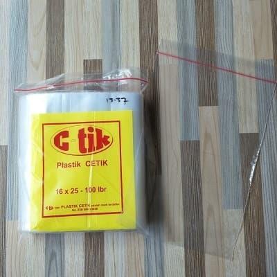 Plastik klip 16 x 25 tebal 04 / Klip Ctik 16 x 25 cm PER PACK