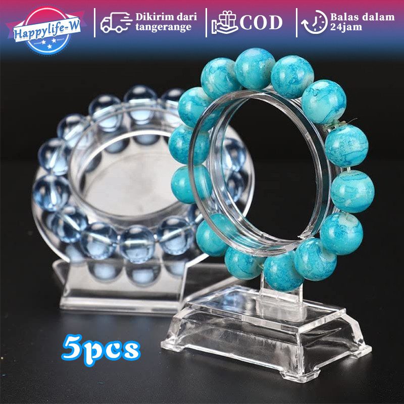 Holder Gelang Akrilik 5pcs Display Gelang Akrilik Rak Display Gelang Transparan Display Pajangan Per