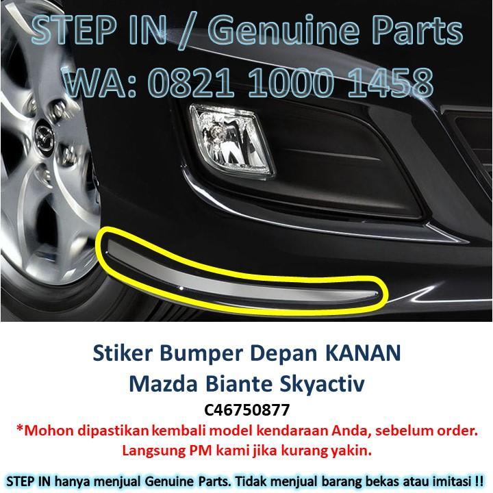 Stiker Bemper Mazda Biante Skyactiv Sticker Bumper Depan KANAN KIRI Belakang TENGAH Original Genuine