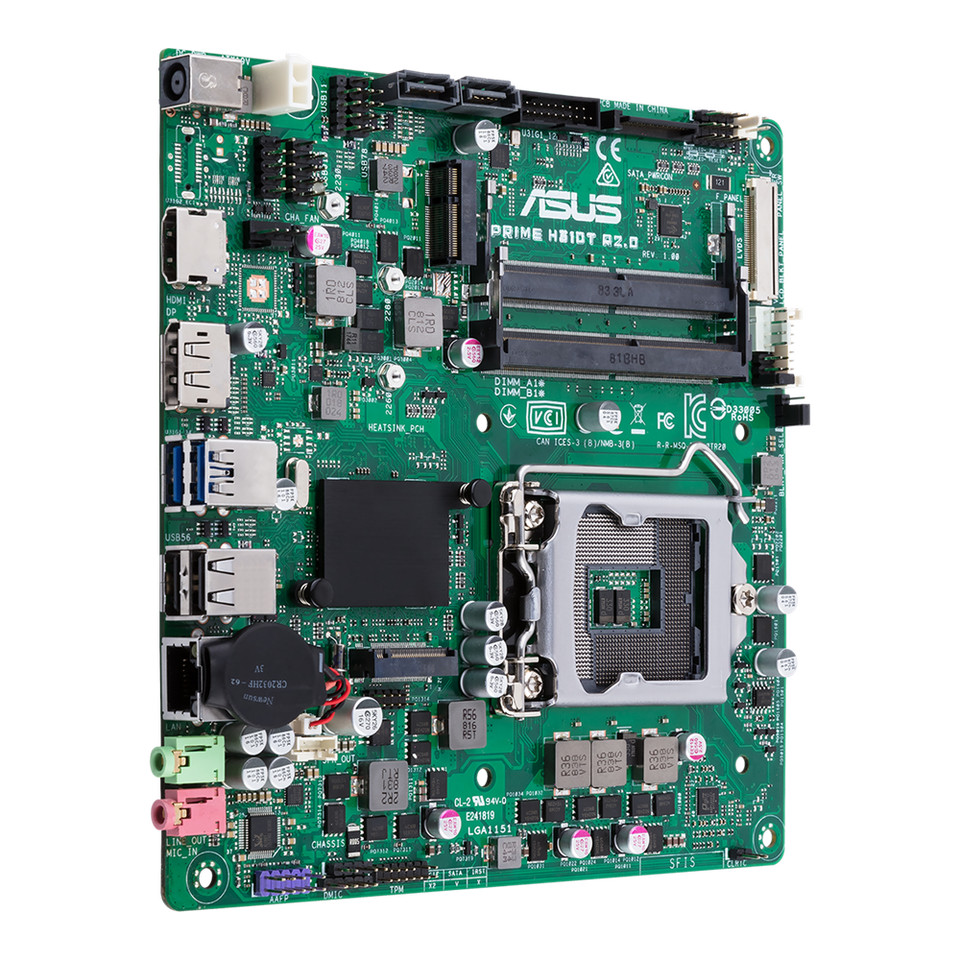 Asus Intel H310 PRIME H310T R2.0 Płyta główna LGA 1151 DDR4 32GB z obsługą Core i3-8100 8500 9700 94