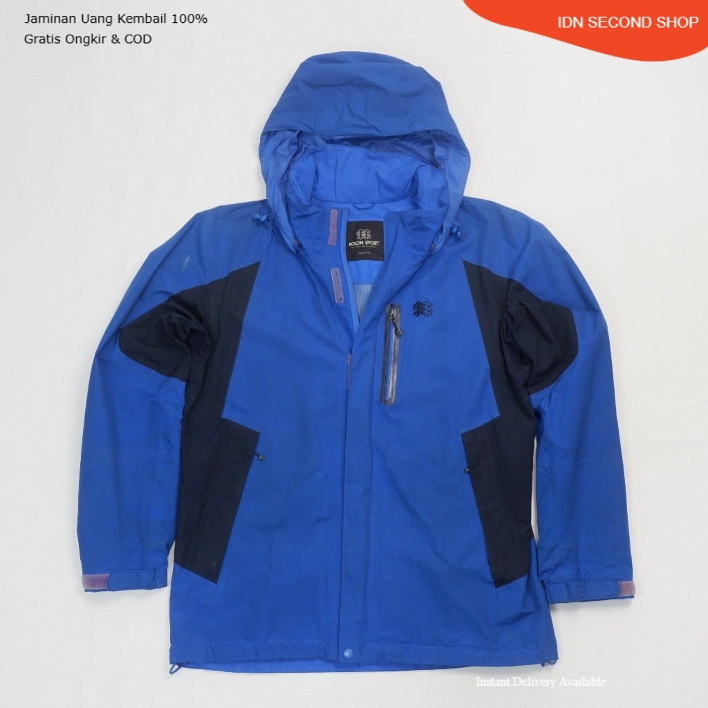 KOLON SPORT GORE-TEX Performance Shell Jacket - Blue/Navy - Preloved