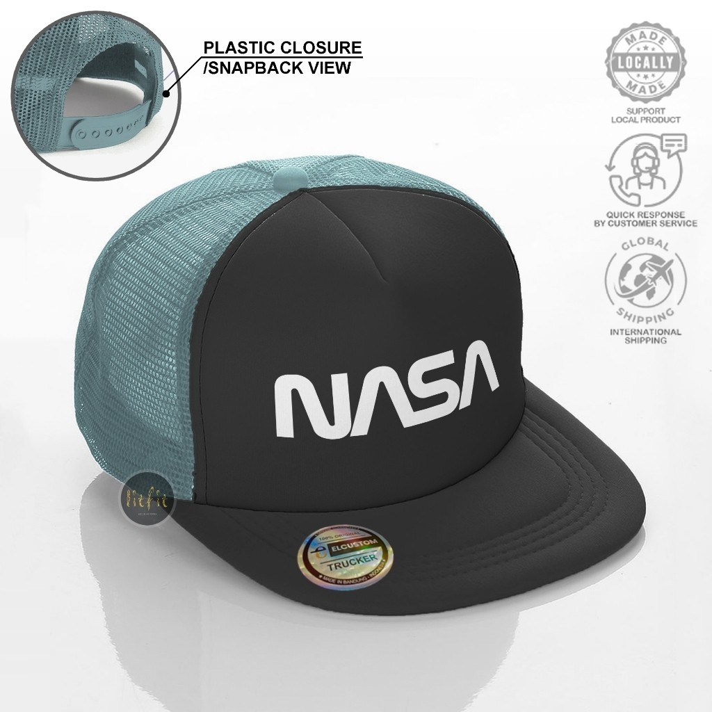 TOPI NASA /Topi Snapback Pria /Topi Trucker Jaring /Topi Distro Skena Outfit /Topi Cowok Starboy Kal