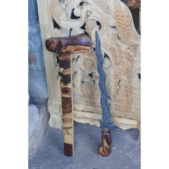 keris bali warangka kayu asem full plet kualitas sultan hrg murah KT