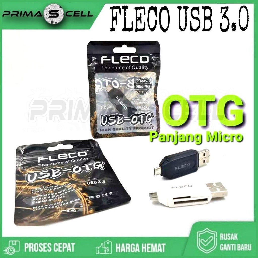 OTG Card Reader Fleco Micro High Speed 3.0 SD Card-Micro SD