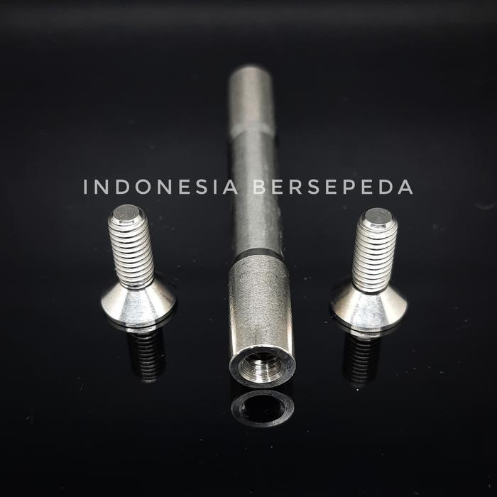 Brompton Rear Triangle Titanium Hinge Spindle Bolt - Engsel dan Baut Titanium Triangle Belakang Brom