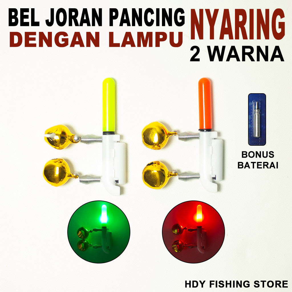 Bel Pancing Lonceng Pancing Dengan Lampu Alarm Joran