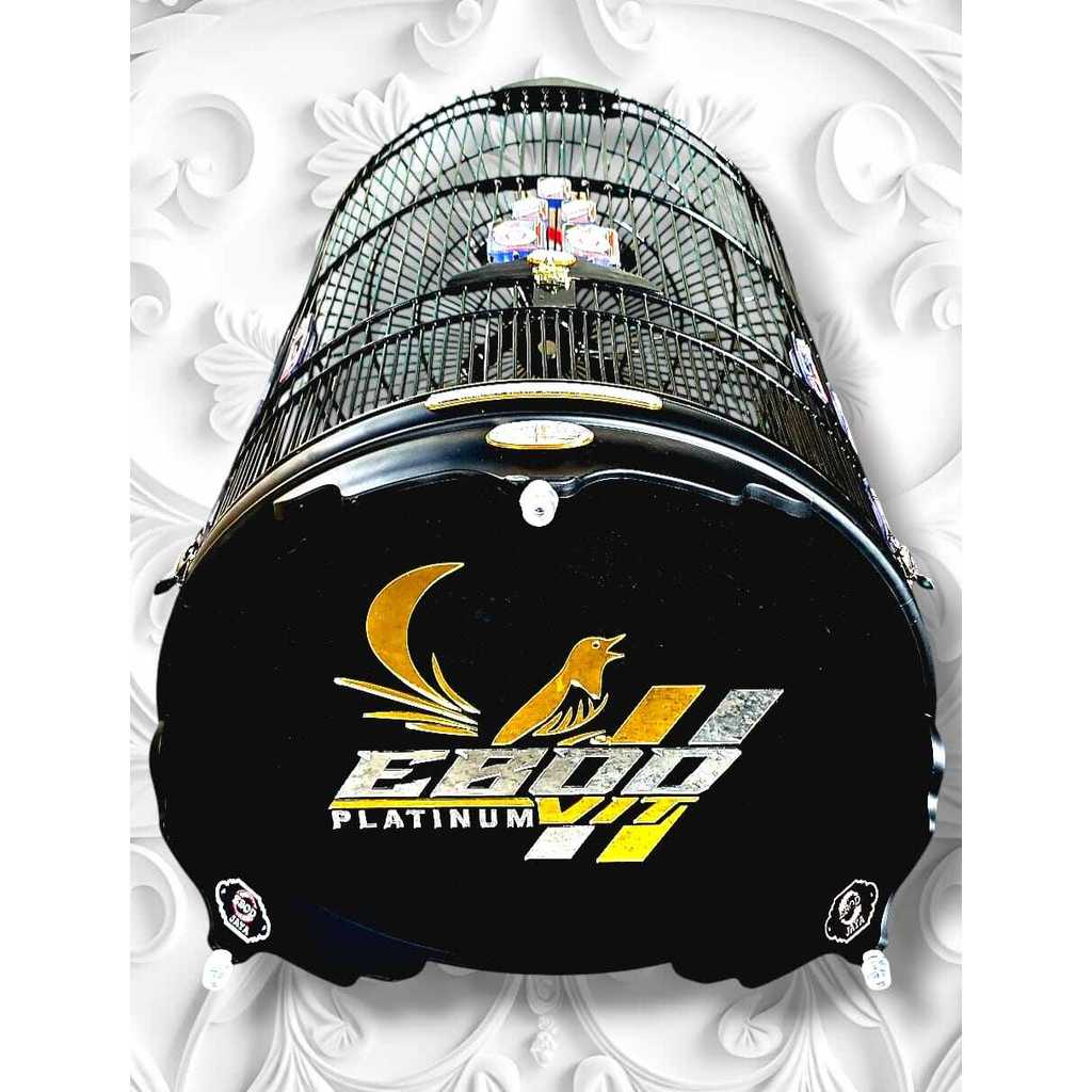 TERLARIS Sangkar Murai Ebod Jaya PVC Doff Akrilik Timbul No 2 Fullset Ebot Platinum Vit