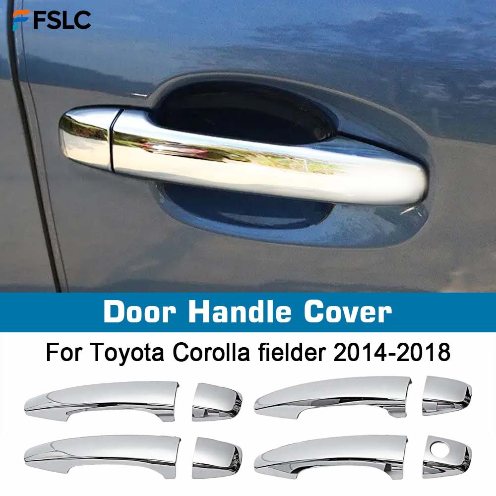 Car Door Handle Cover For Toyota Corolla Fielder 2014 2015 2016 2017 2018 rome Pad Sticker Overlay S