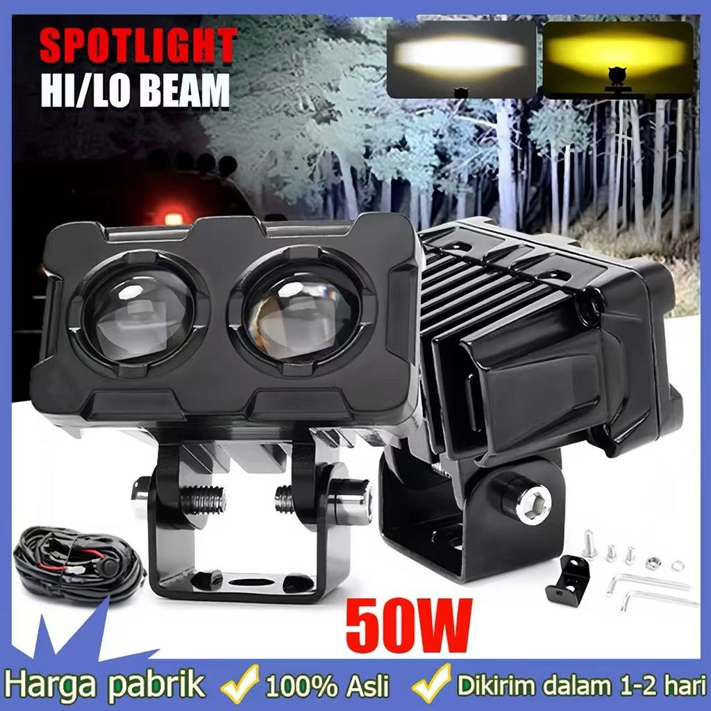 Lampu Tembak 3 Mata 4mata Lampu Sorot Laser 24Volt /Lampu Tembak Sorot LED Laser Gun SQL3 SQL2 Mobil