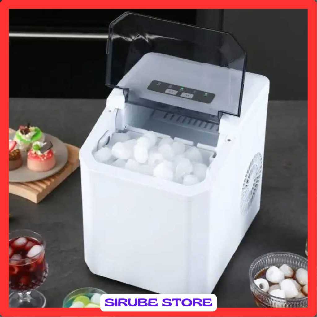 Mesin Es Batu Kristal Otomatis Mini Portable Ice Maker 12kg 100W - YH-16